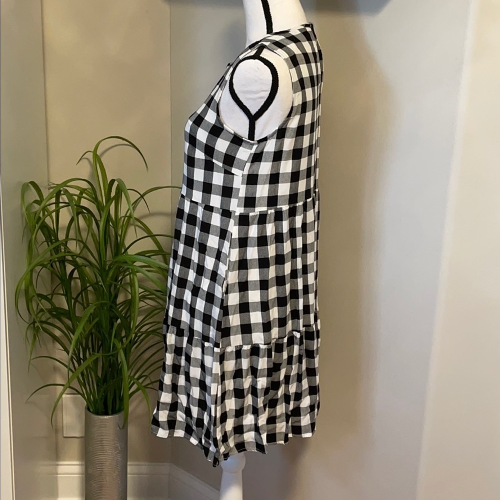 Checkered Trapeze Dress - Picture 2 of 9
